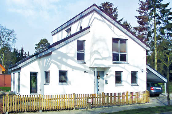 Studiohaus / Pultdachhaus 150 qm Grundriss schlüsselfertig massiv bauen im Raum Hannover