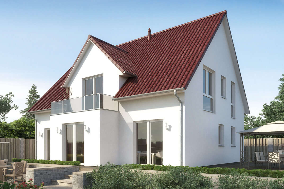 Ein Zweifamilienhaus massiv gebaut als 188 qm Landhaus in Hannover Burgwedel.
