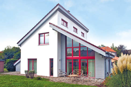 Studiohaus / Pultdachhaus 140 qm Grundriss schlüsselfertig massiv bauen im Raum Hannover