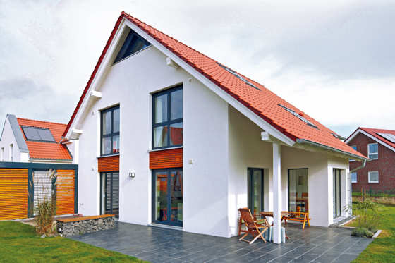 Hausbau Massivhaus - Landhaus Grundriss 160 m²